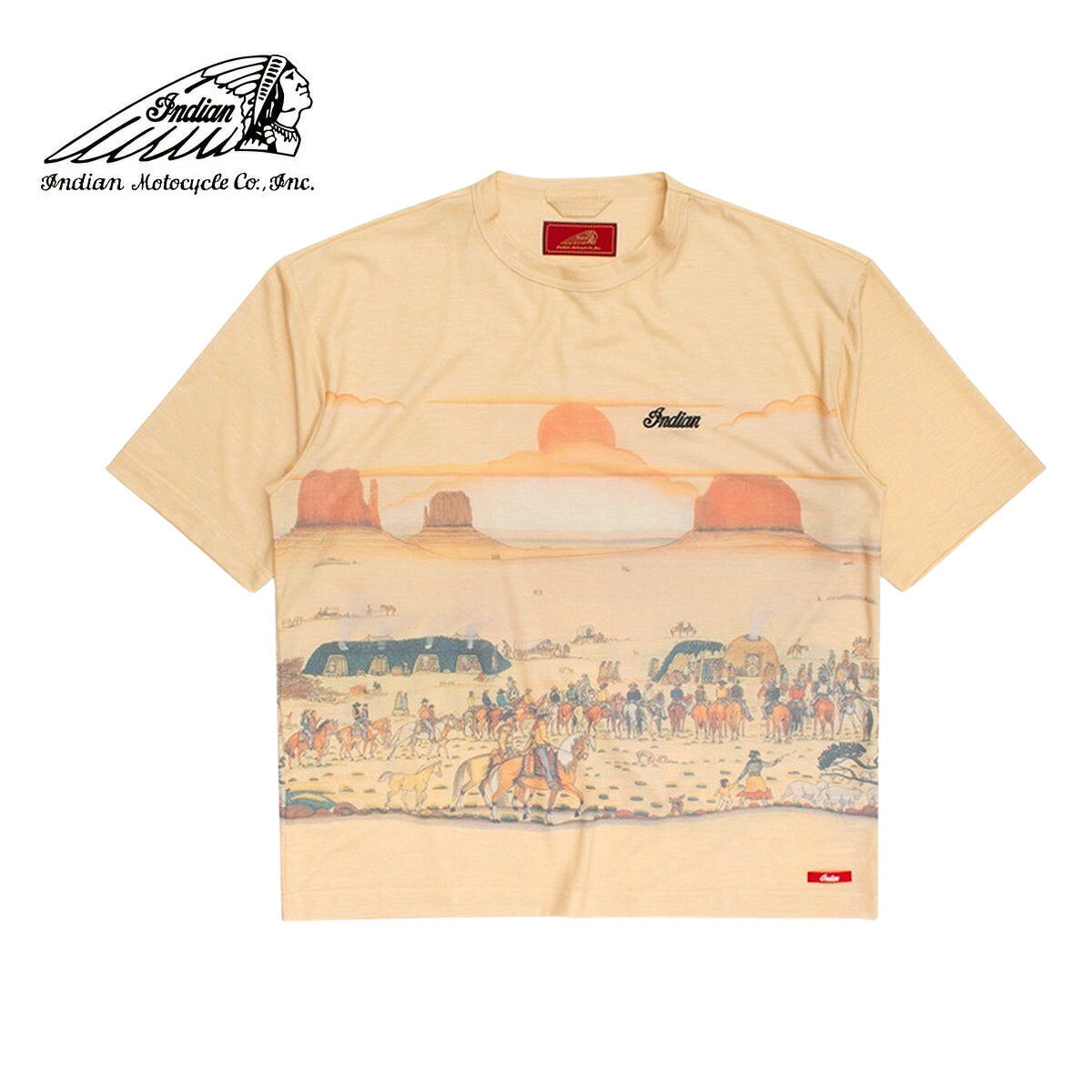 Indian インディアン ALL OVER PRINT T-shirt MEETS INDIAN – Blueism