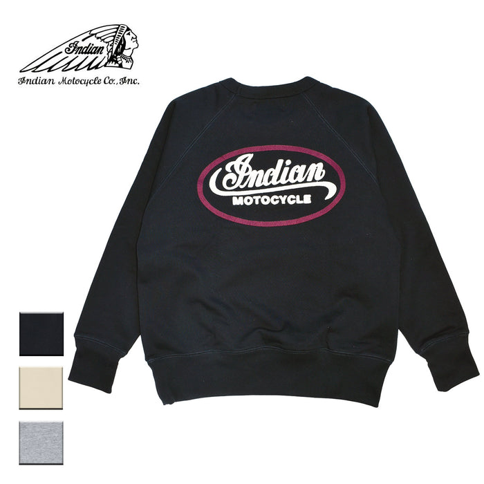 Indian インディアン Raglan sleeve Sweat Shirt Circle logo