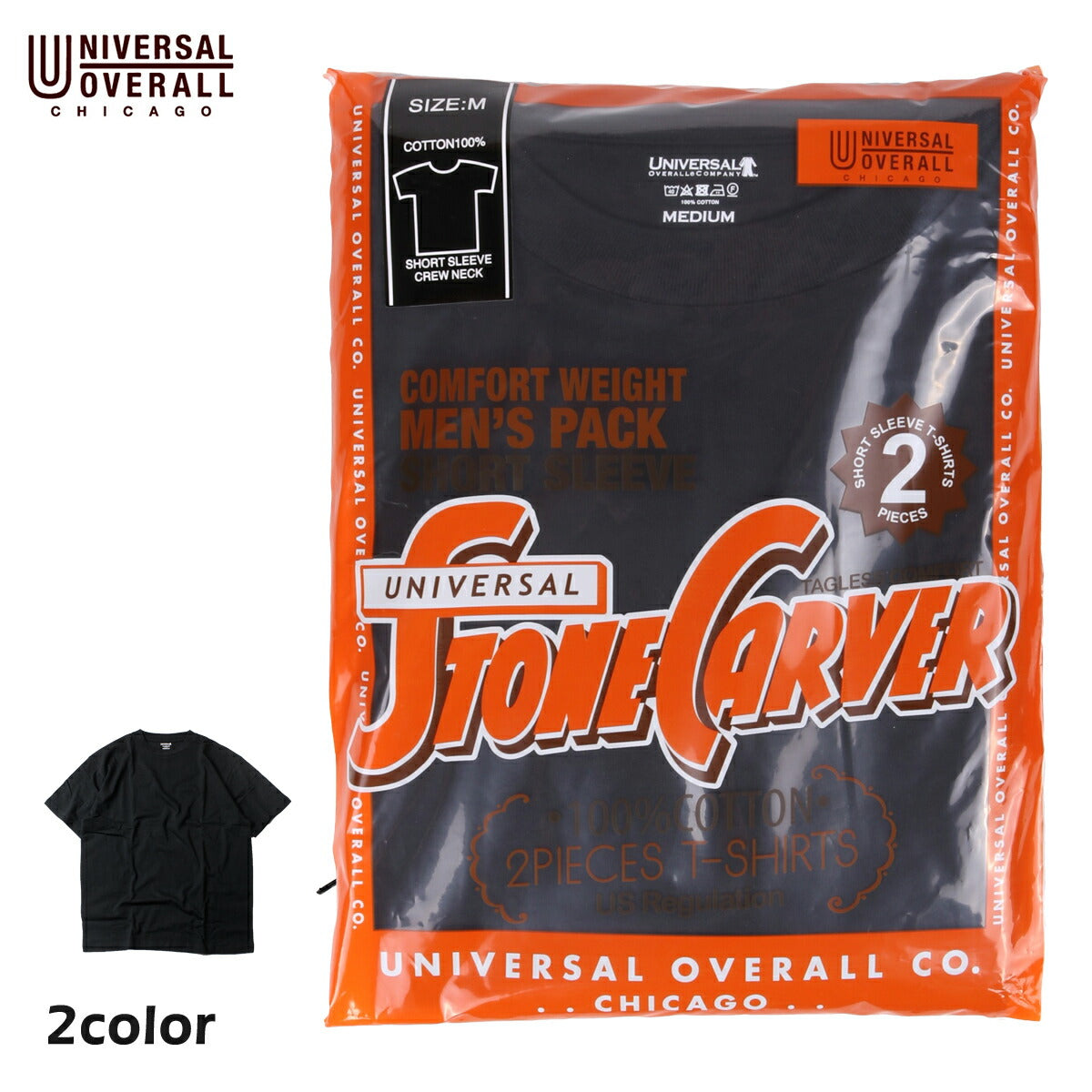 UNIVERSAL OVERALL ユニバーサルオーバーオール 2P クルーネック