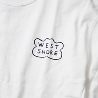 WESTSHOREウエストショアPRINTEDLOGOTEEメンズ/レディースホワイト/ネイビーS-L