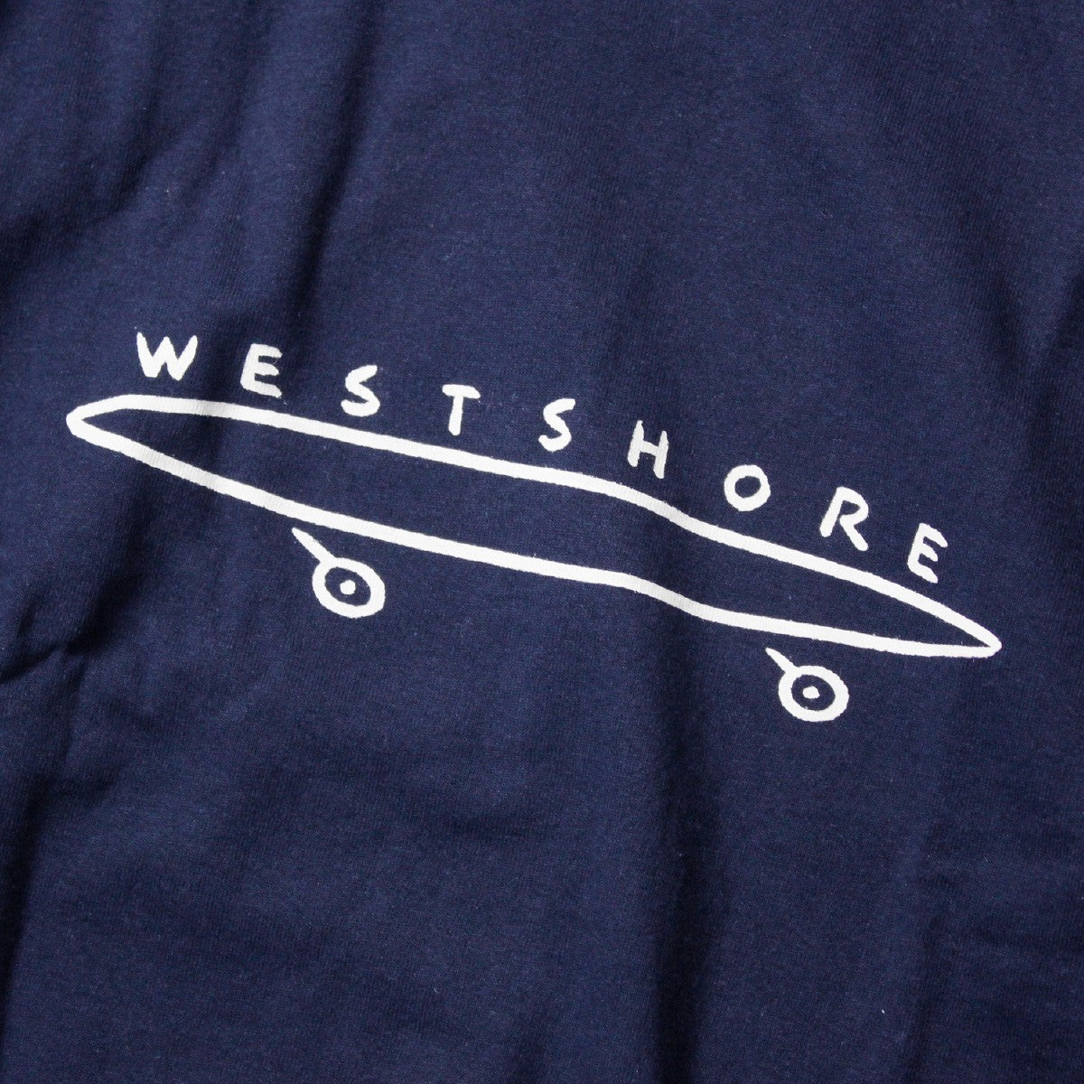 WESTSHOREウエストショアPRINTEDTEESKATEメンズ/レディースホワイト/ネイビーS-L
