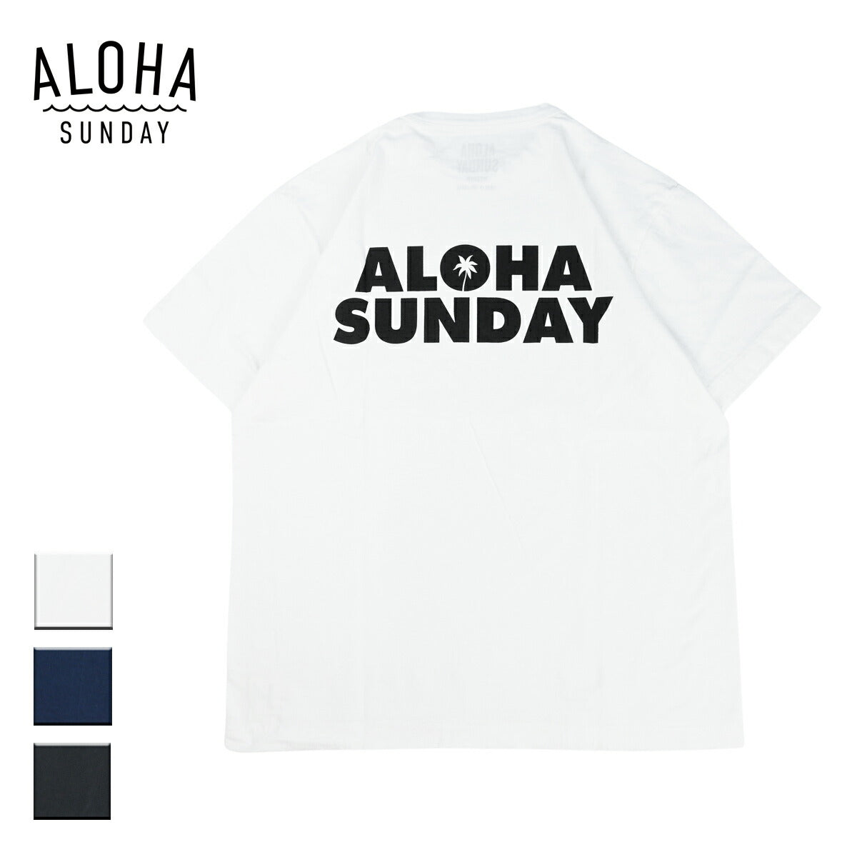 ■ALOHA SUNDAY■アロハ・サンデー スエット 黒(L) ★HULA HOLIC