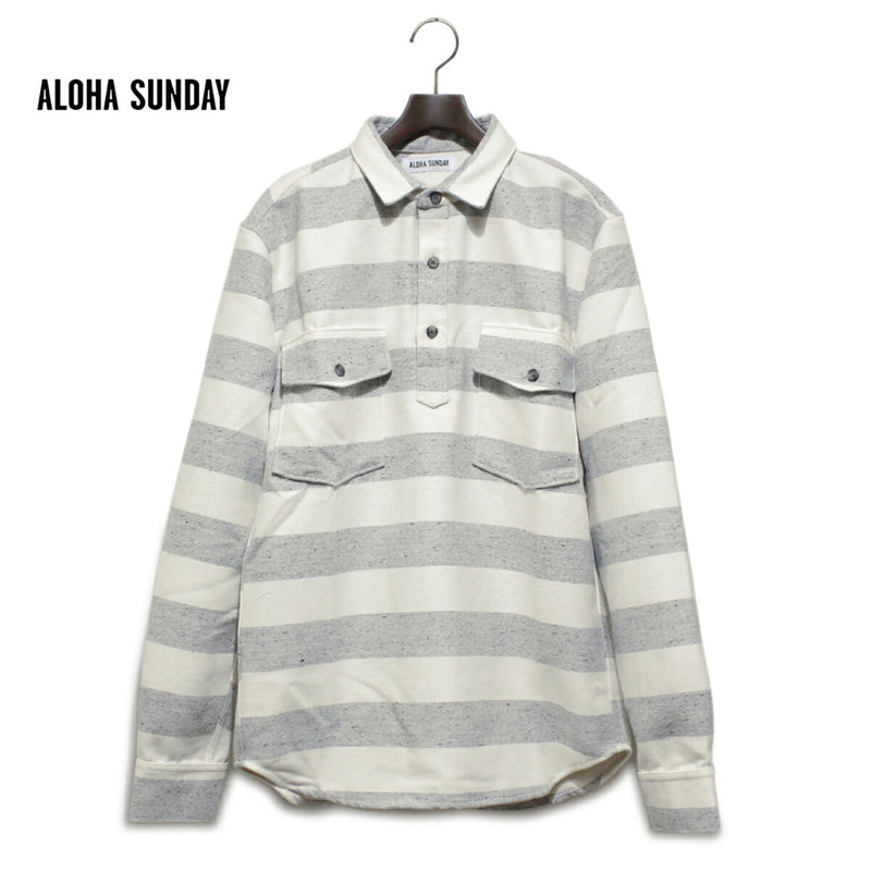 ALOHASUNDAYアロハサンデーFASI[GREY/NATURAL]シャツ正規[N]