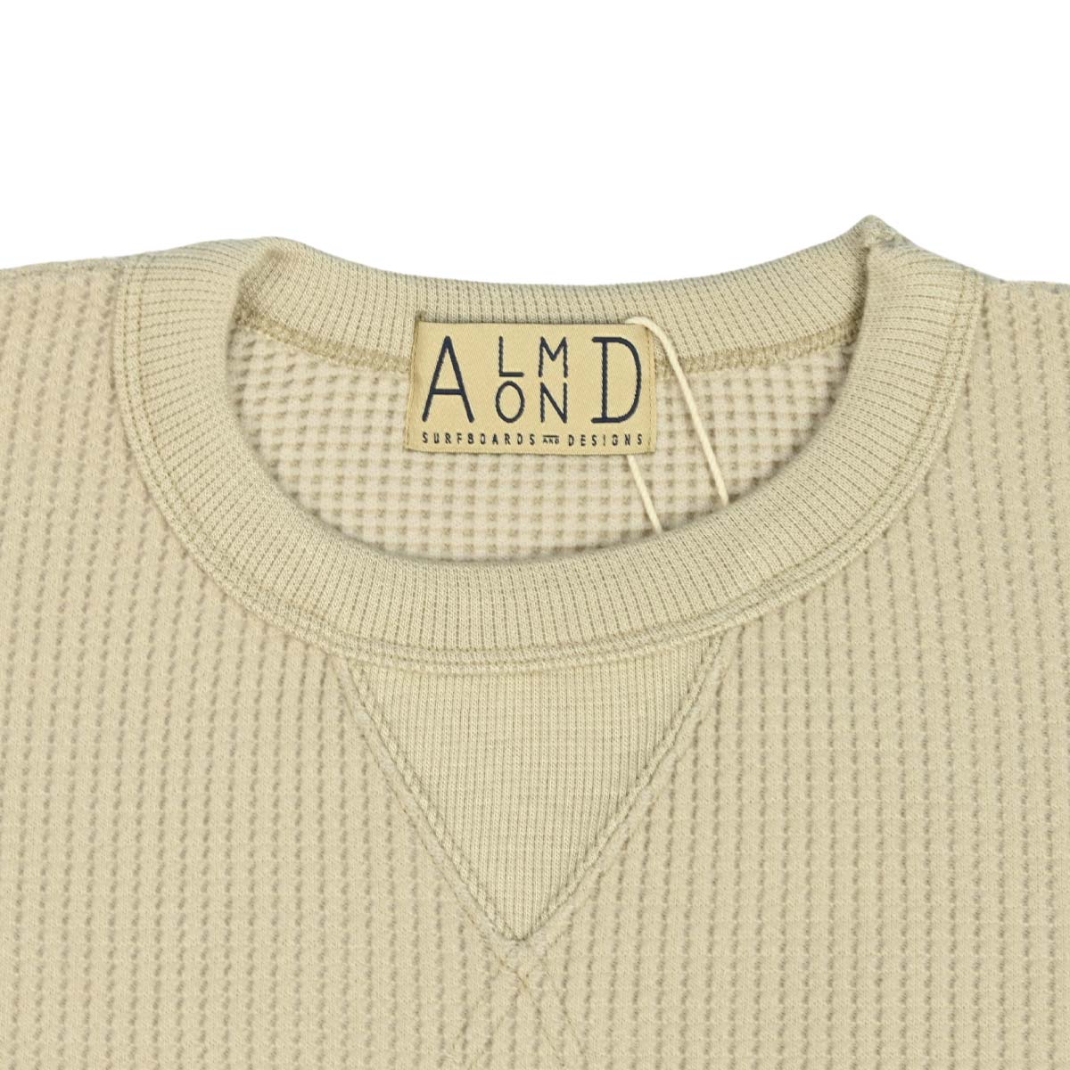AlmondSurf,アーモンドサーフボードデザイン,ワッフルTシャツ,メンズ,レディース