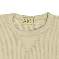 AlmondSurf,アーモンドサーフボードデザイン,ワッフルTシャツ,メンズ,レディース