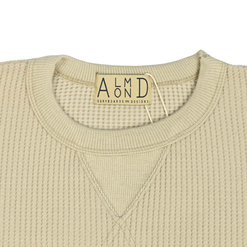 AlmondSurf,アーモンドサーフボードデザイン,ワッフルTシャツ,メンズ,レディース