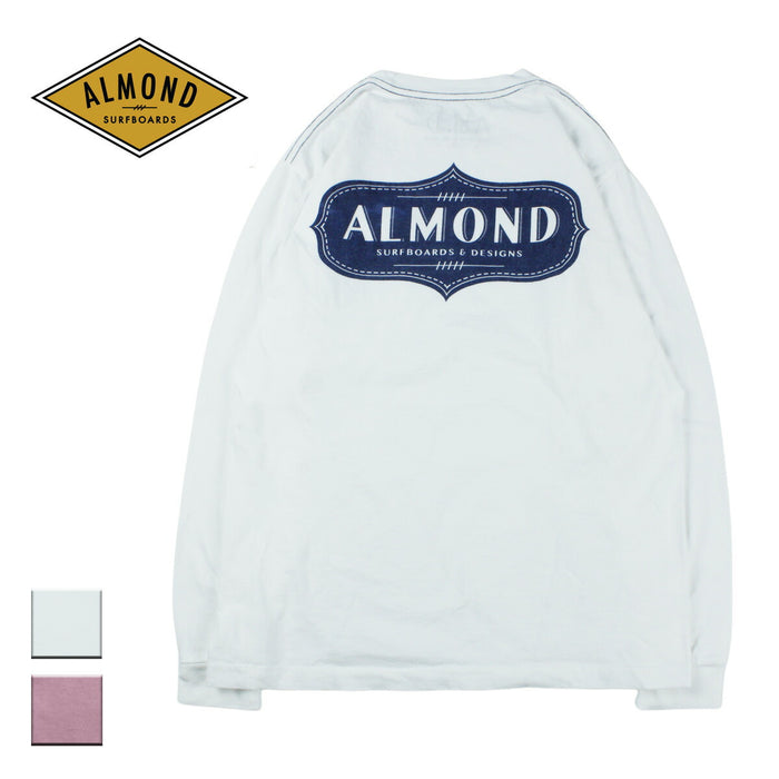 AlmondSurf,アーモンドサーフボードデザイン,長袖Tシャツ,メンズ,レディース