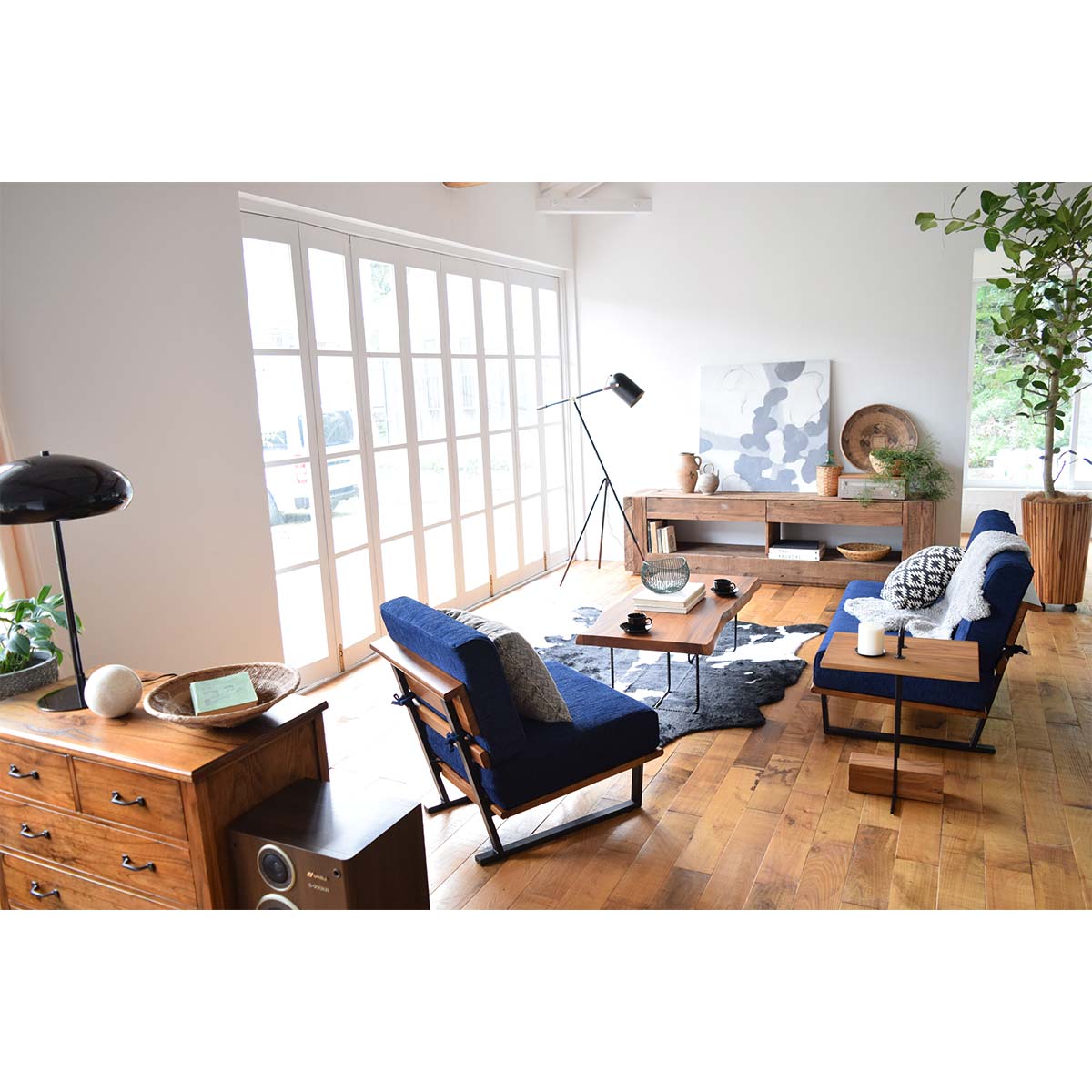 AZUMAYA 東谷 メネス 2人掛 デニム – Blueism