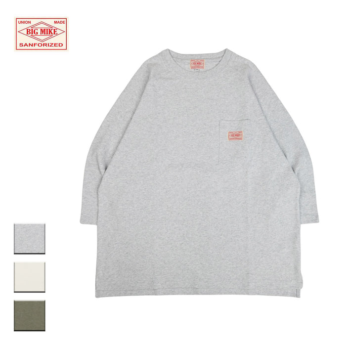 BIGMIKE,ビッグマイク,七分袖Tシャツ,メンズ,レディース