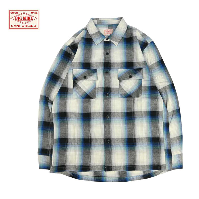 BIGMIKE,ビッグマイク,フランネルシャツ,メンズ