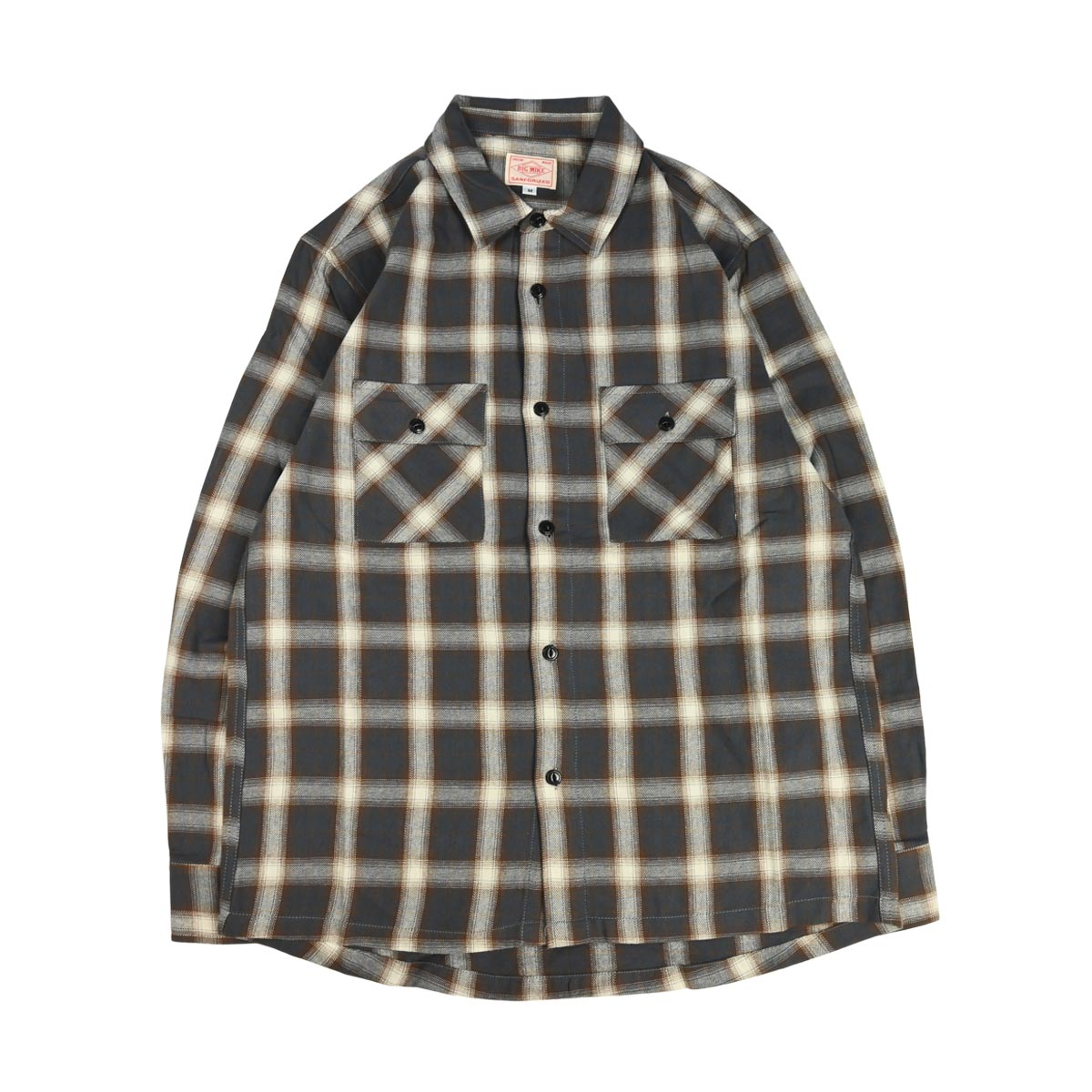 BIGMIKE,ビッグマイク,フランネルシャツ,メンズ