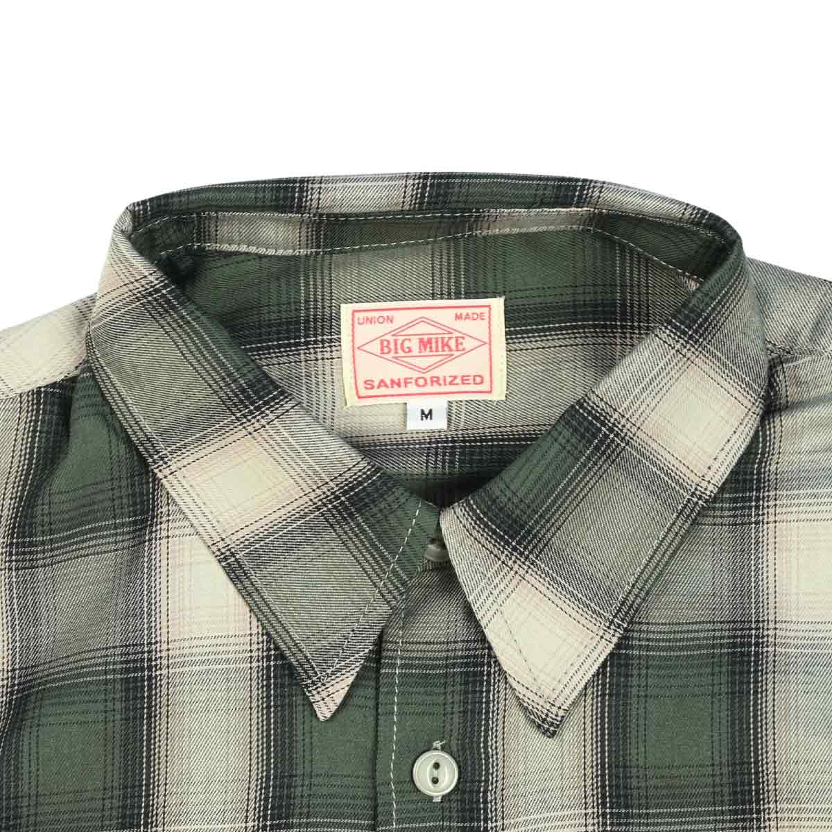 BIGMIKE,ビッグマイク,ワークシャツ,メンズ