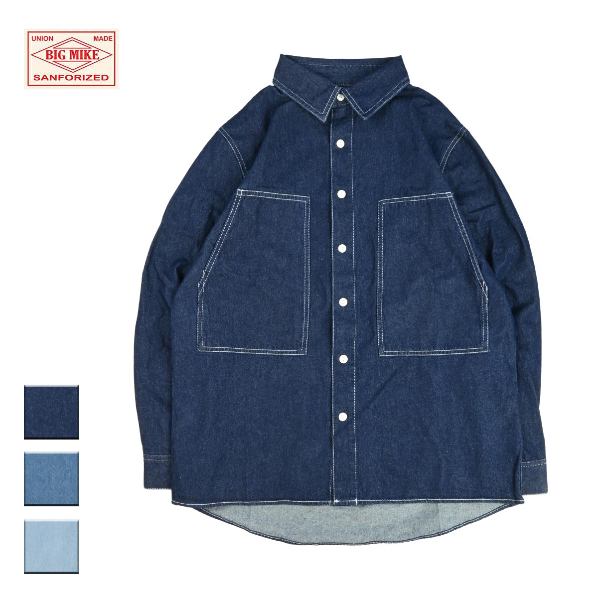 BIGMIKE,ビッグマイク,デニムシャツ,メンズ