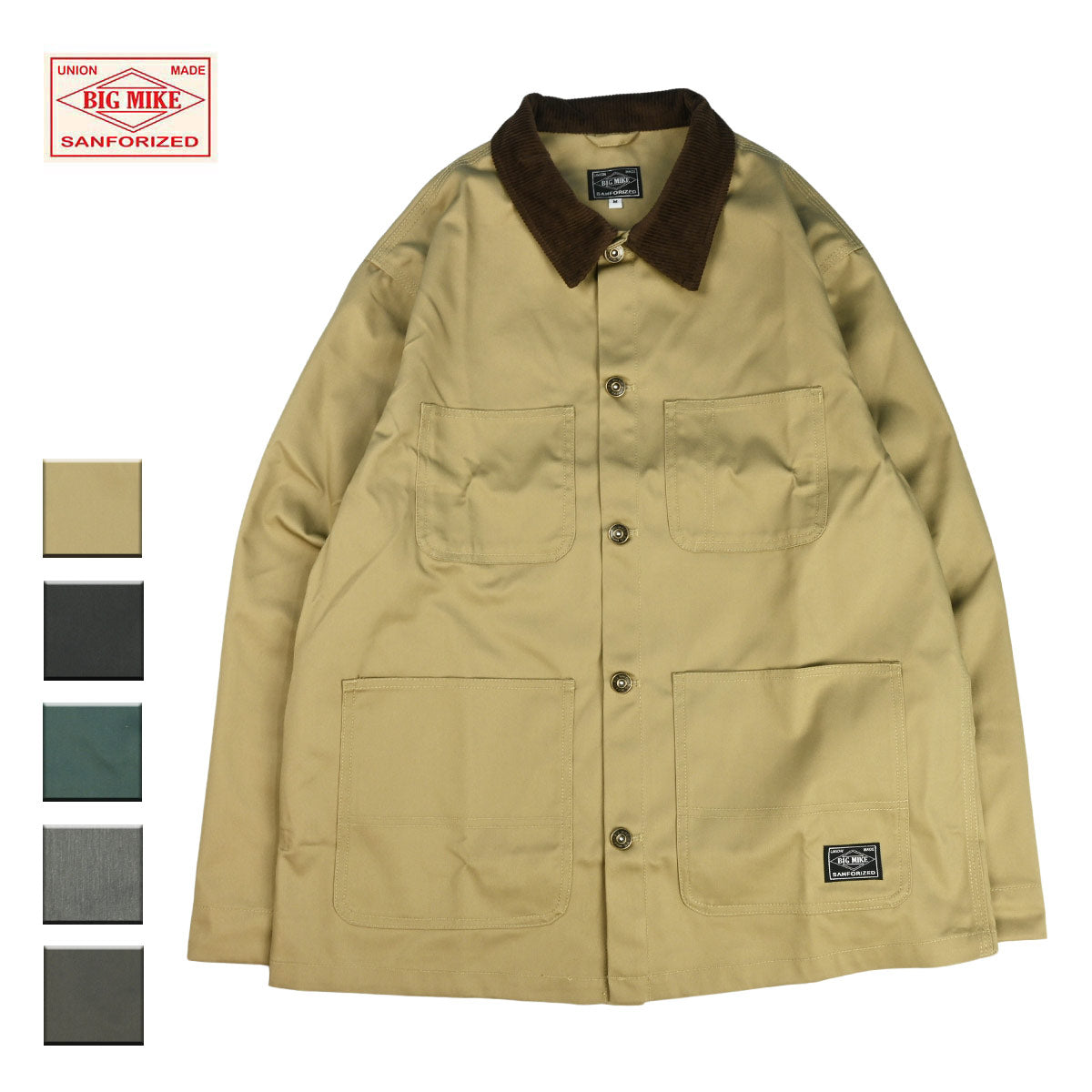 BIGMIKE,ビッグマイク,カバーオールジャケット,メンズ