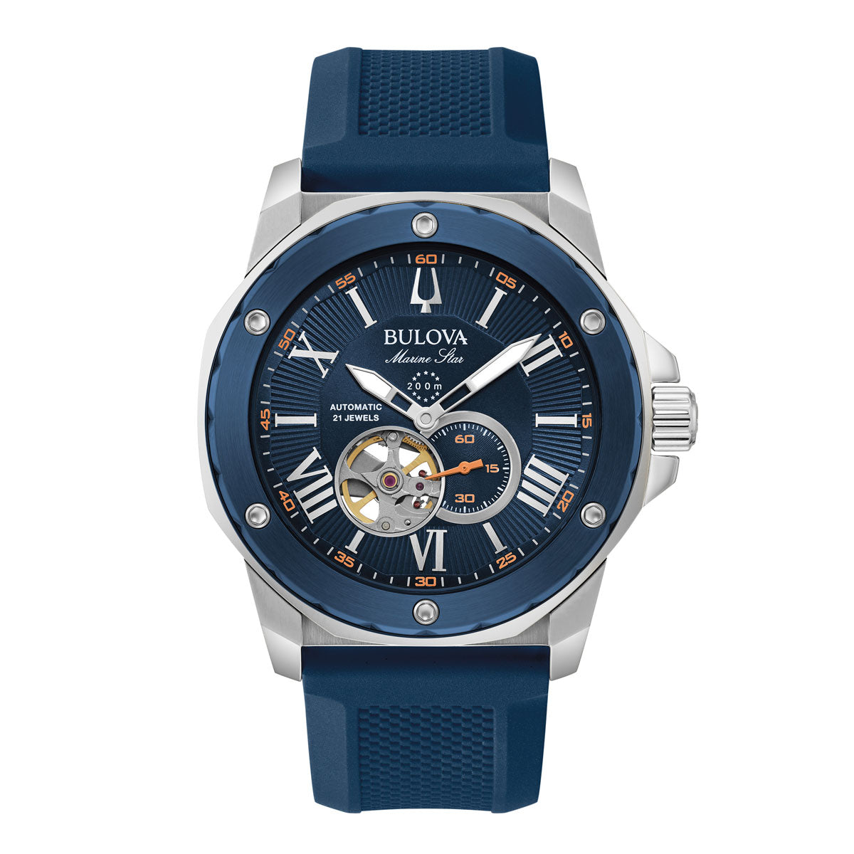 【美品】BULOVAブローバ マリンスター 98B203 楽天市場】BULOVA ブローバ 98B203 B00I6CISFS Marine Star マリン