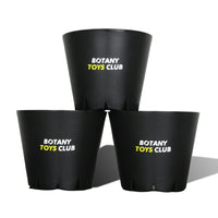 BOTANY TOYS CLUB ボタニートイズクラブ Plastic Pot 3set 10×8 ブラック/ホワイト