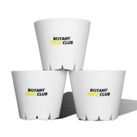 BOTANY TOYS CLUB ボタニートイズクラブ Plastic Pot 3set 10×8 ブラック/ホワイト