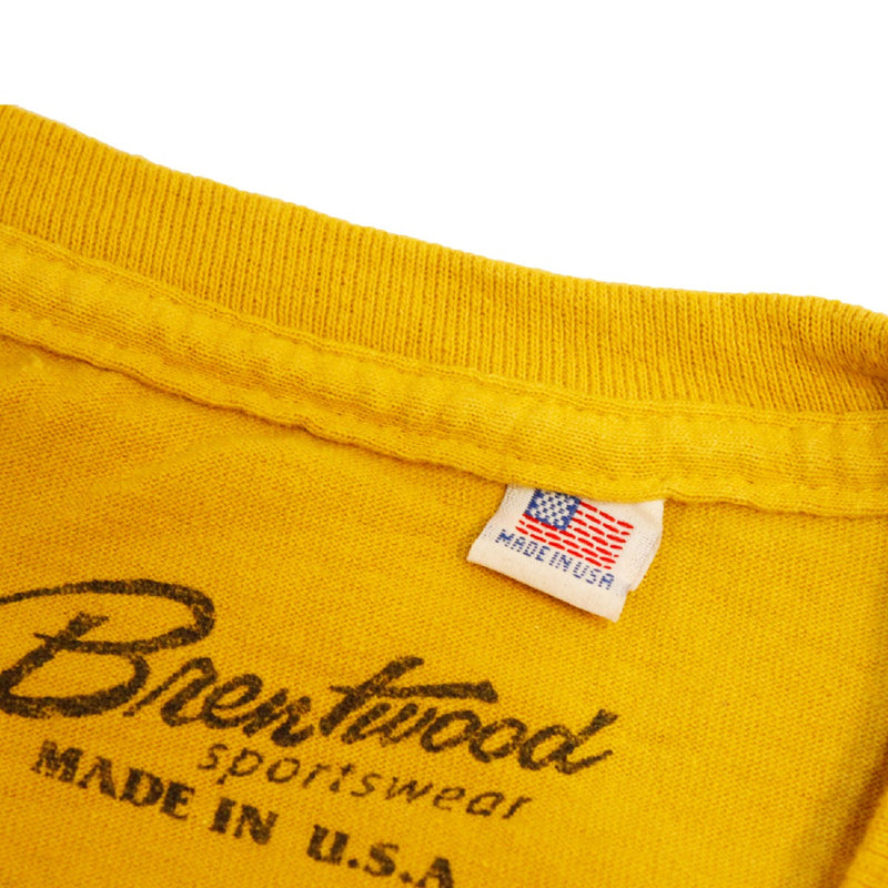 BrentwoodブレントウッドNO.85Tシャツ[YELLOW]アメリカ製USAメンズレディースユニセックス