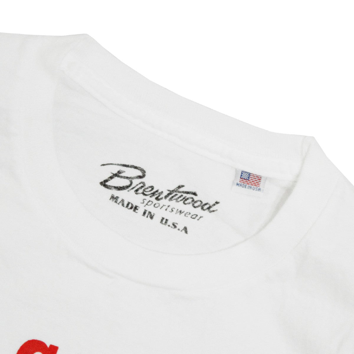 BrentwoodブレントウッドATHLETICSTシャツ[WHITE]アメリカ製USAメンズレディースユニセックス