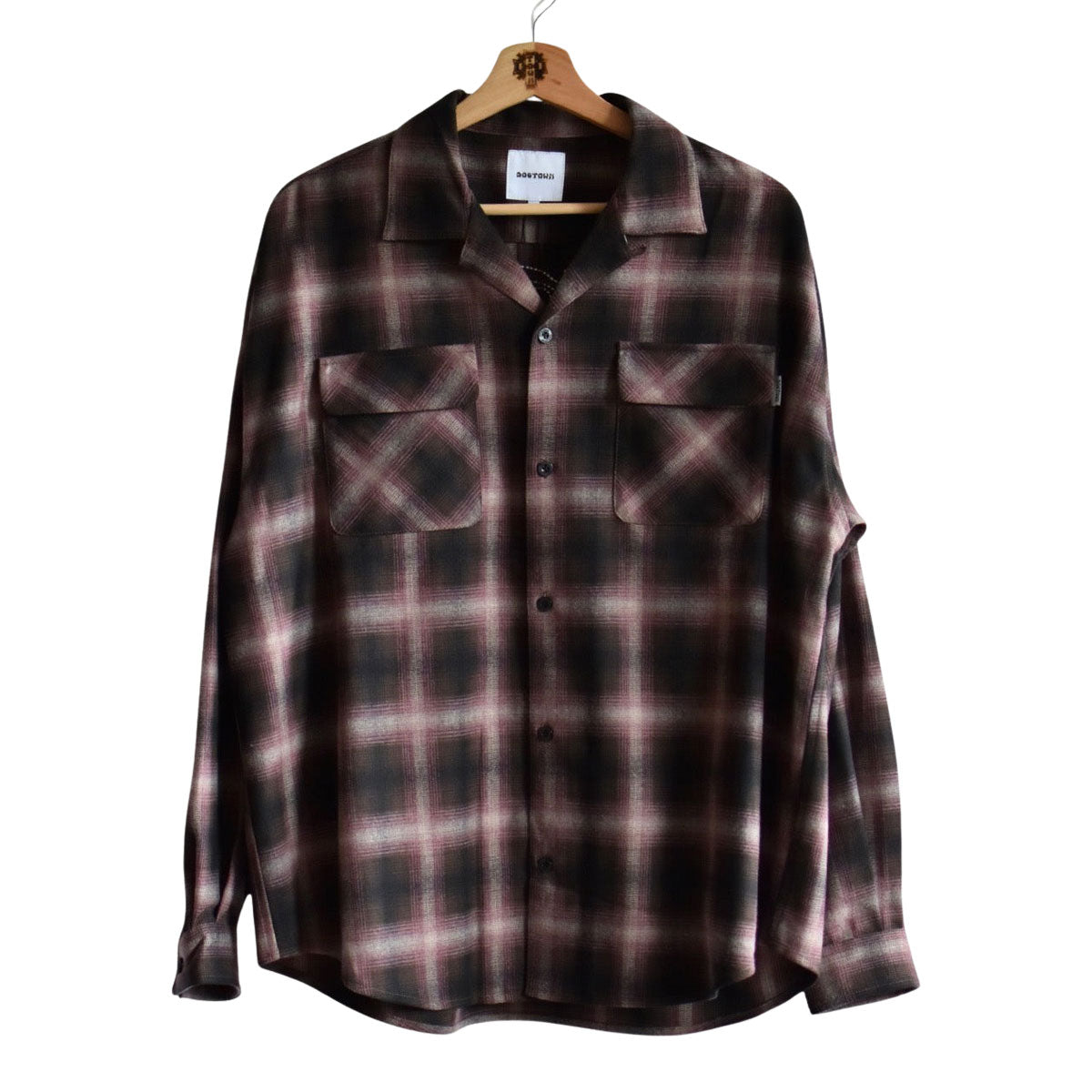 DOGTOWN ドッグタウン ネルシャツ L ベージュ×ブラウン DOGTOWN ドッグタウン DT WOOL CHECK SHIRTS – Blueism