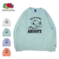 Fruit of the Loom フルーツオブザルーム FTL×PEANUTS ラグラン甘編み裏毛スウェット