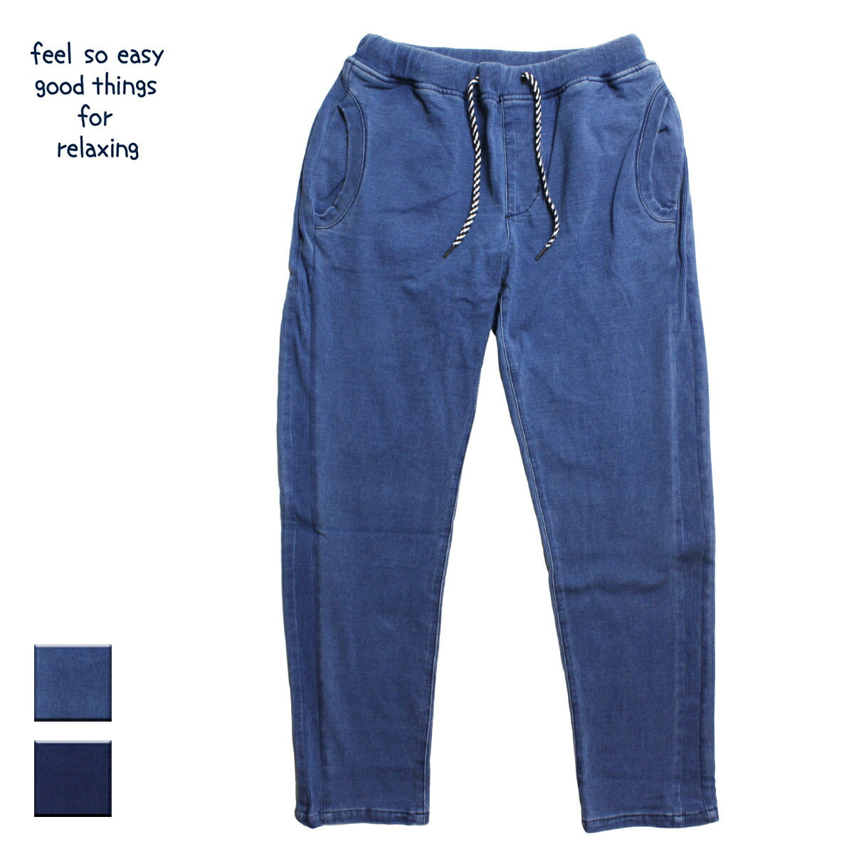 【送料込み】WHIMSY ウィムジー スウェットパンツ 青 ターコイズブルー feel so easy good things for relaxing フィールソーイージー