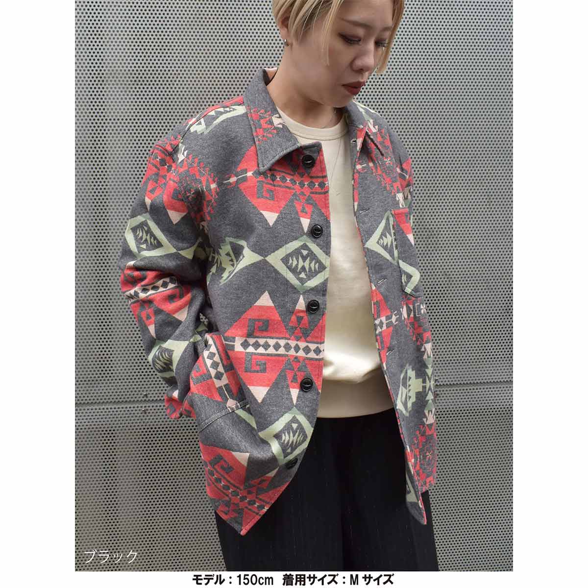 Indian インディアン NAVAJO JACQUARD WORK JACKET – Blueism