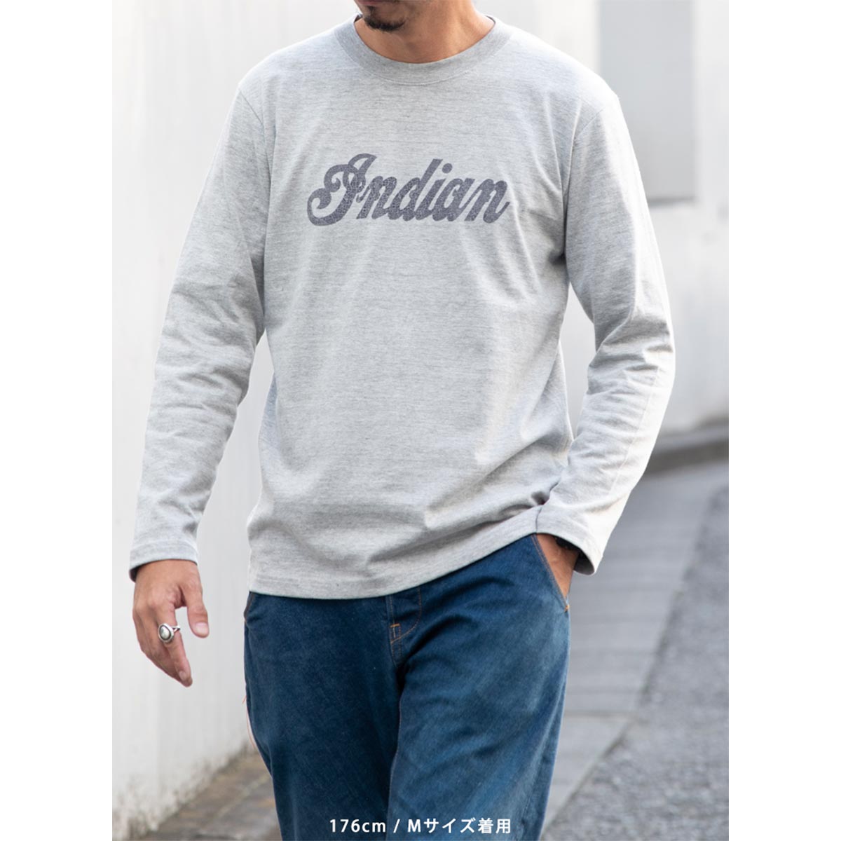 Indian,インディアン,ロングTシャツ,メンズ,レディース