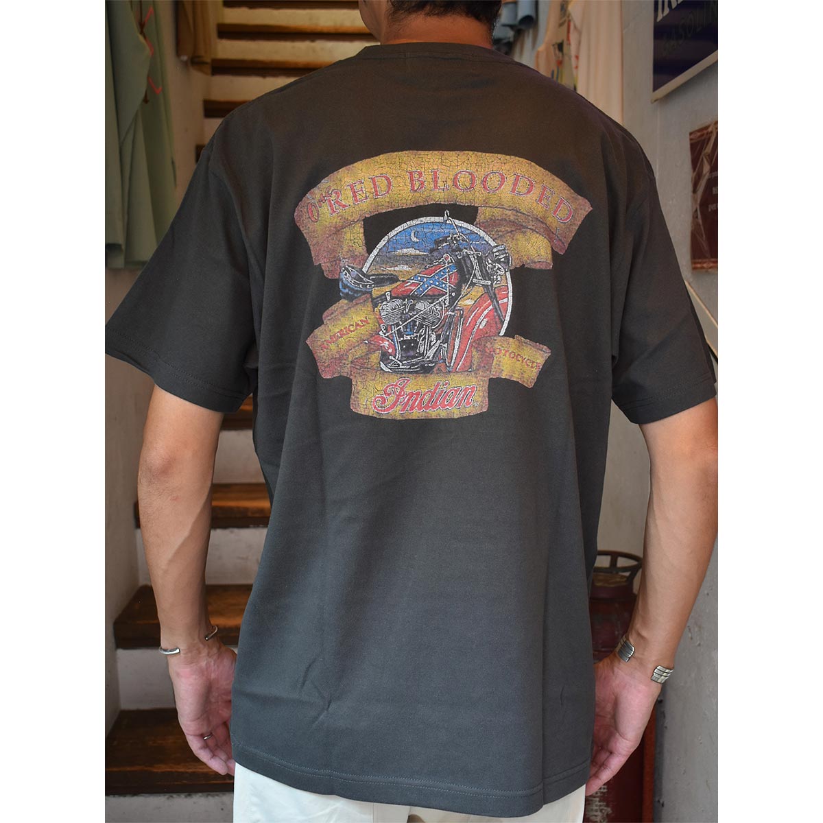 Indian インディアン VINTAGE TEE RED BLOODED – Blueism