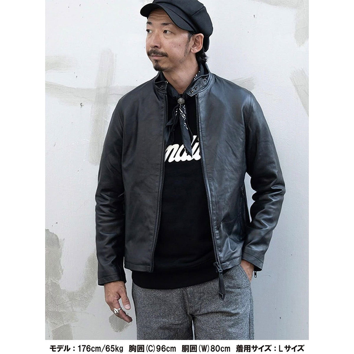 Indian インディアン Sheep Skin Single Riders Jacket