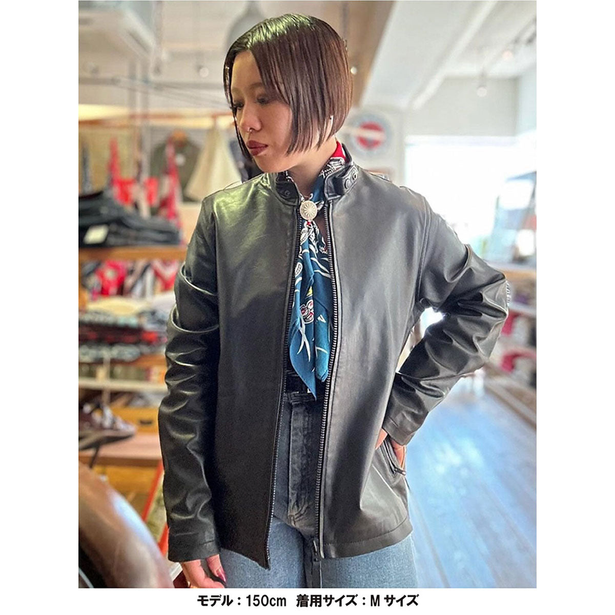 Indian インディアン Sheep Skin Single Riders Jacket – Blueism