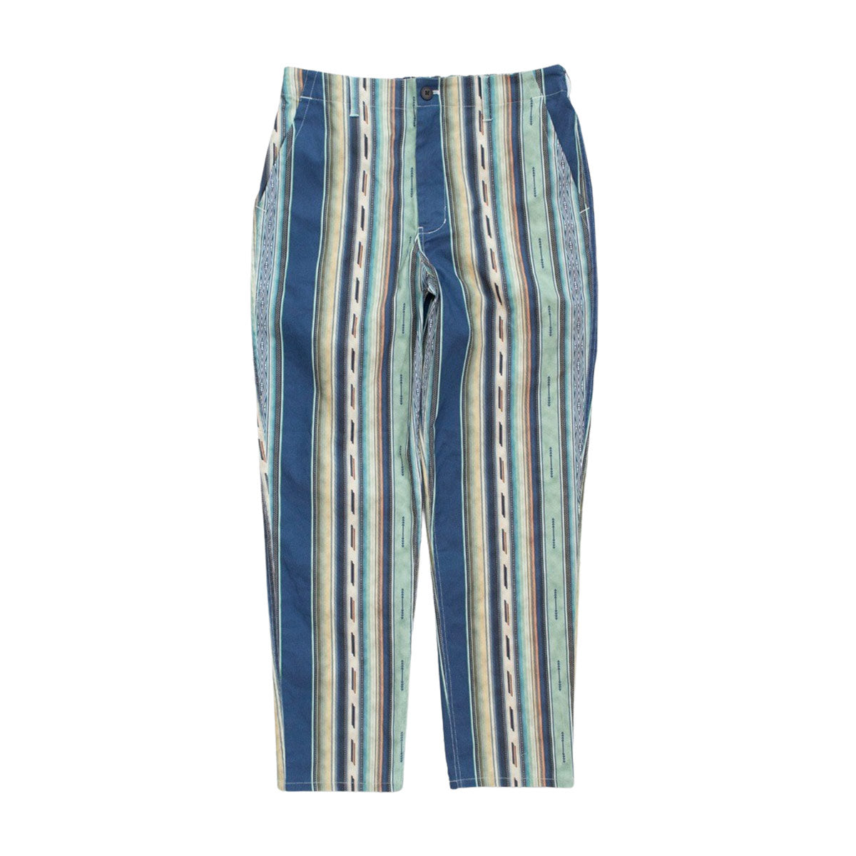 原画　「Indian」　インディアン Indian インディアン Garage pants Navajo Stripe – Blueism