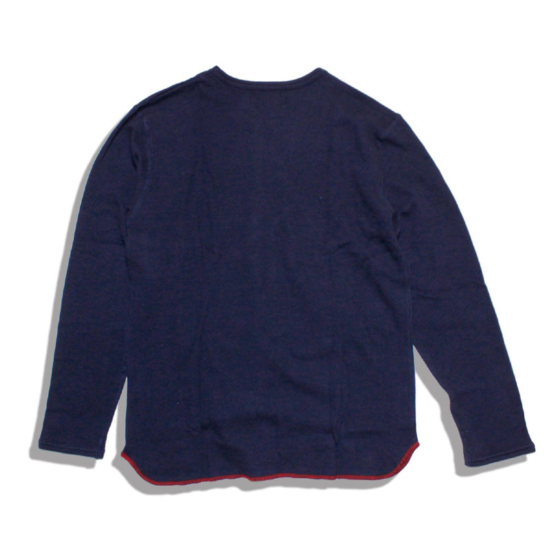 オーガニックコットンヘンリーネックサーマルメンズOrganicCottonEcologyStandardripplehenley4カラー長袖TシャツfeelsoeasyfeelsoeasyフィールソーイージーOR-002