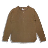 オーガニックコットンヘンリーネックサーマルメンズOrganicCottonEcologyStandardripplehenley4カラー長袖TシャツfeelsoeasyfeelsoeasyフィールソーイージーOR-002