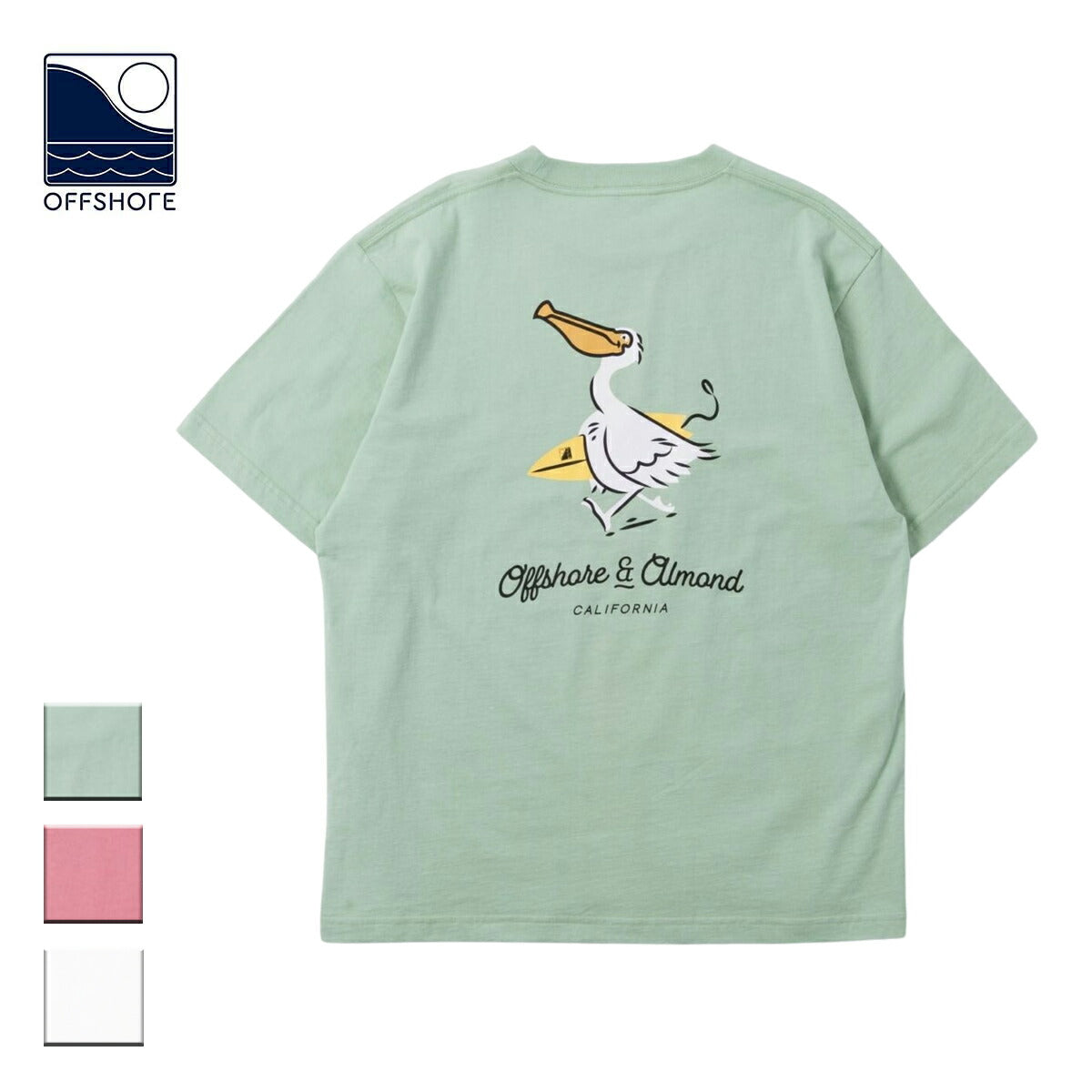 OFFSHORE,オフショア,ALMOND,アーモンド,半袖Tシャツ,メンズ,レディース