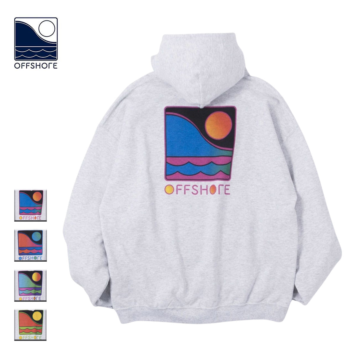 OFFSHORE オフショア DST GRADATION LOGO HOODIE