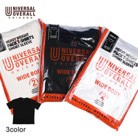 UNIVERSAL OVERALL ユニバーサルオーバーオール WIDE HEAVY 2PACKS SHORT SLEEVE TEE