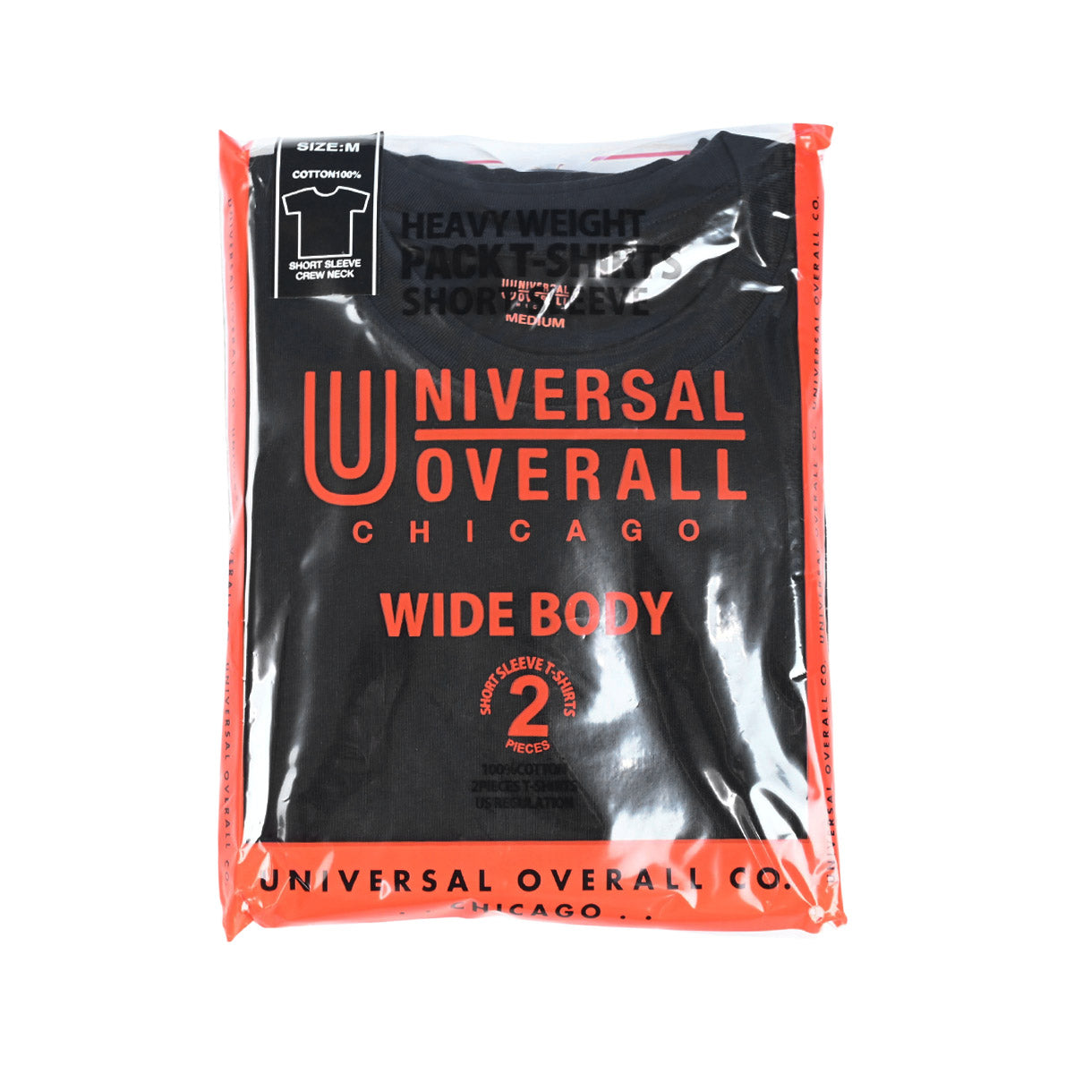 UNIVERSAL OVERALL ユニバーサルオーバーオール WIDE HEAVY 2PACKS SHORT SLEEVE TEE