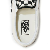 VANSバンズClasicSlipOnクラシックスリッポンスリッポンスニーカー靴シューズスケートスケボーサーフサーフィンアウトドアローカットヴァンズメンズレディースユニセックススリップオンブラックホワイトチェック