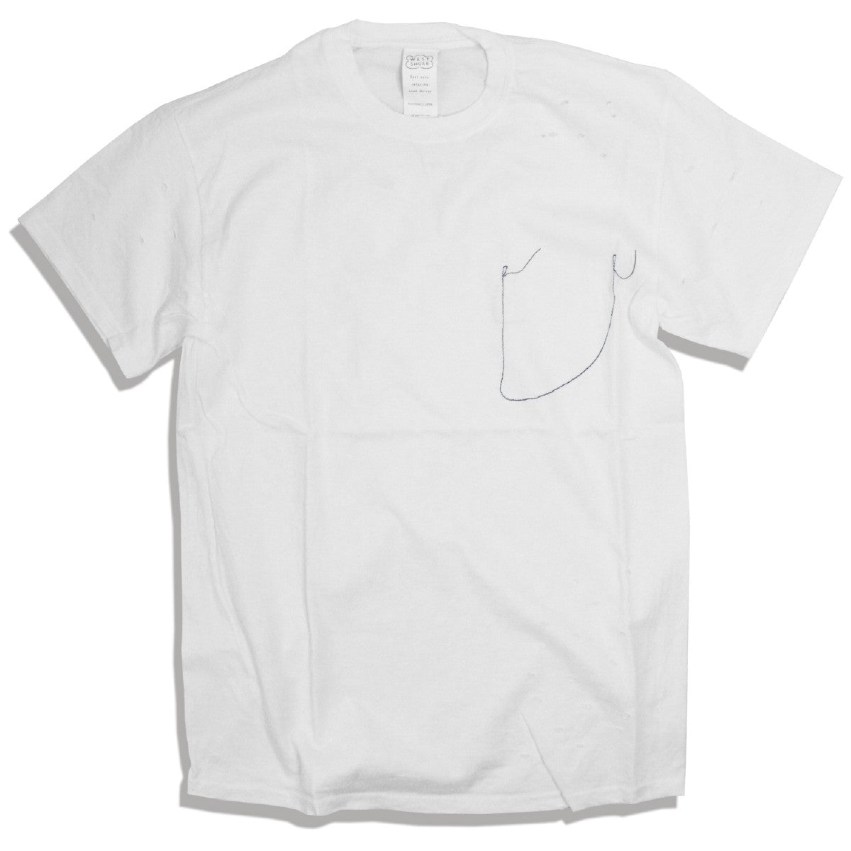 WESTSHOREDAMEGETEE[WHITE]Tシャツ半袖メンズレディースユニセックスホワイトサーフフィン